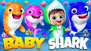 Baby Shark 🦈🎶  Sing & Dance with the Shark Family 👶💃    Super Luca School Theater