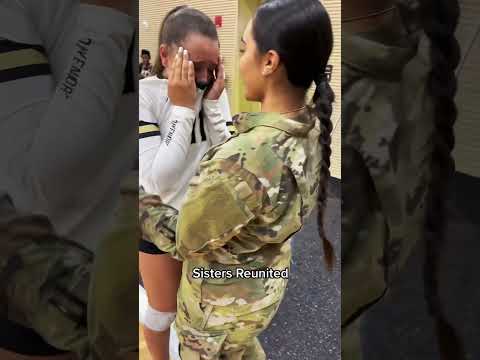 Girl Cries When Her Sister Returns | #SoldierHomecoming #MilitarySurprise