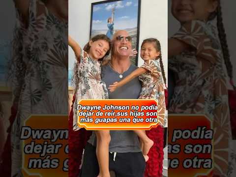 ¿Sabías que La Roca tiene tres hijas，La más pequeña de ellas incluso es llamada la mini Zendaya#usa