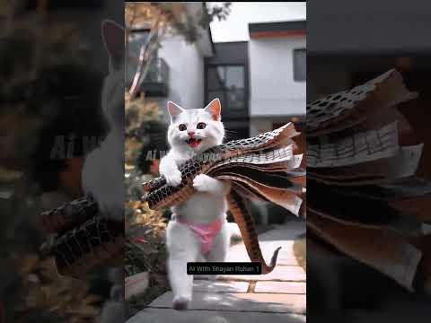 🐊Kitten and the Crocodile's Chaos🚨😲#animation #supercattales #catfunny #cat #supercattalespaws #ai