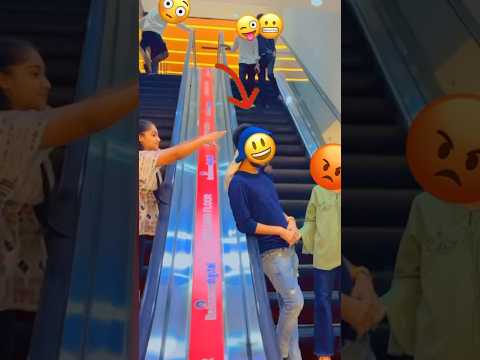 Escalator varmala😍prank on cute boy #epic #reaction #shorts #funny #trending #viral #ytshorts