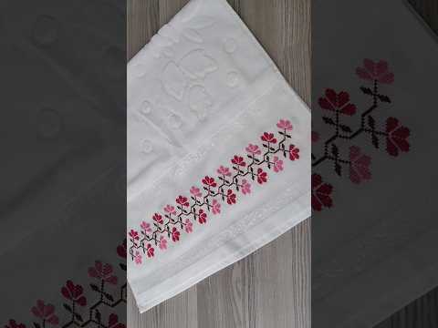 cross stitch towel #shorts #craft #trending #viral #crossstitch #handmade