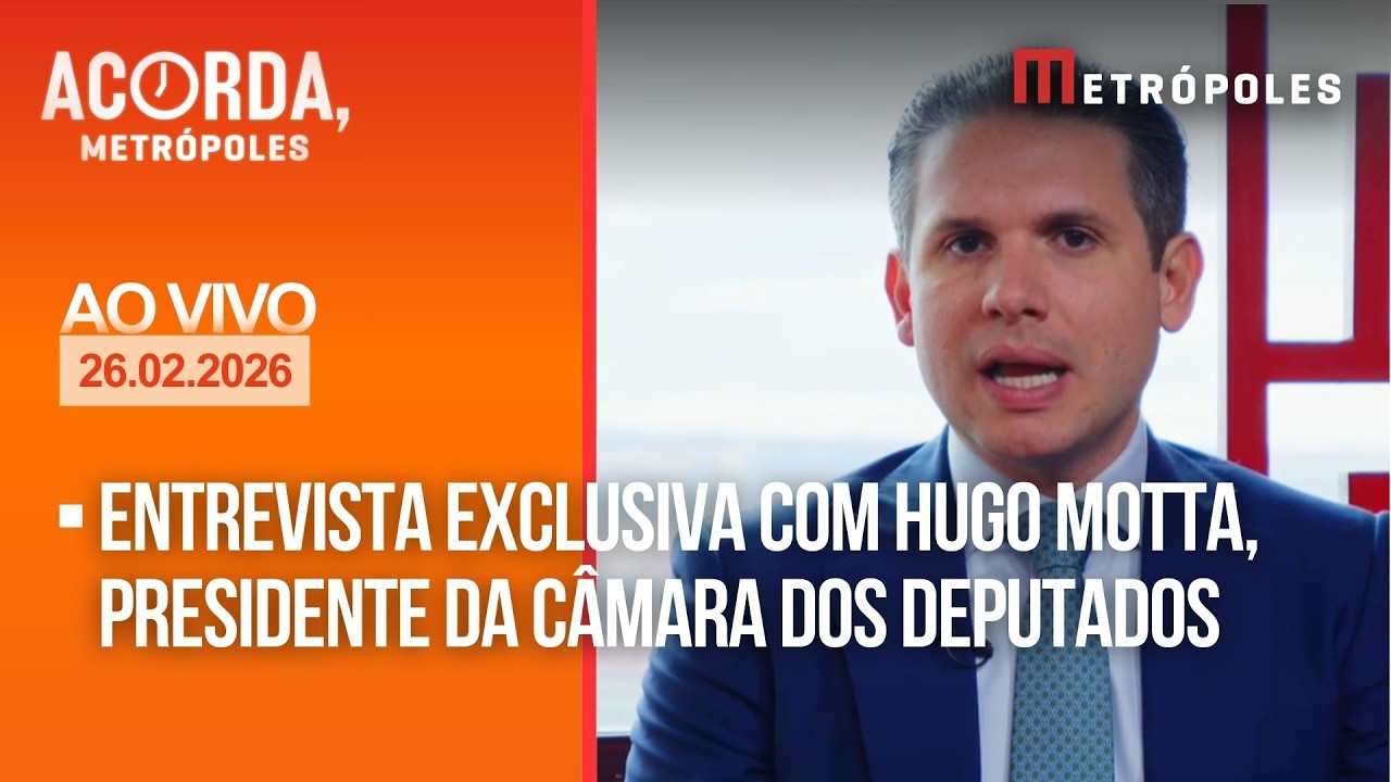 AO VIVO: Metrópoles entrevista presidente da Câmara, Hugo Motta