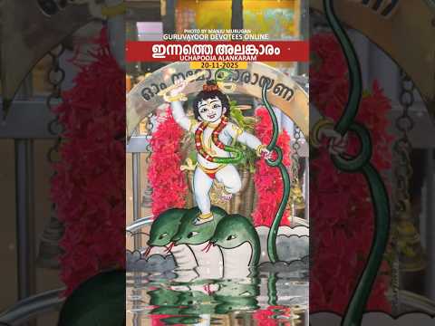 20/11/2025 ഗുരുവായൂരപ്പന്റെ ഉച്ചപൂജ അലങ്കാരം #guruvayoorappan #guruvayoor #guruvayurtemple