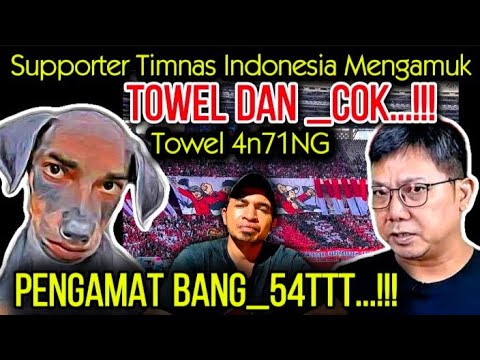 M4MVUS, TOWEL DI RU74K OLEH SUPPORTER TIMNAS INDONESIA DI STADION DELTA SIDOARJO