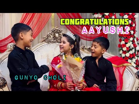 Congratulations Aayushi || Gunyo Choli