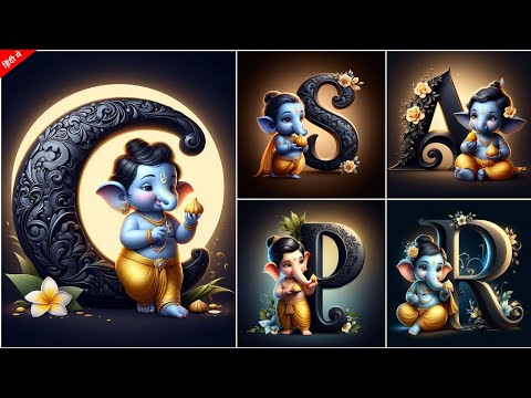 Ganesh Chaturthi 3D Name First Letter Ai Photo Editing | Ganesh Chaturthi Ai Photo Editing | Bing Ai