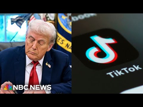 YouTube video thumbnail: Trump Signs Executive Order Paving the way for Tiktok Deal With China