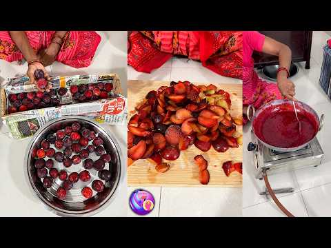 She Made Natural Plum Jam at Home - Dadi's Secret Recipe