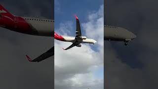 Qantas landing at Adelaide airport #airline #aviation #Qantas #planespotting
