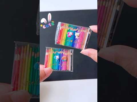 Cute mini color pencil #shorts #tonniartandcraft #love #diy #craft #art