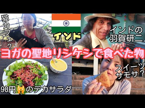 【インド#14】カレー、屋臺、オシャレカフェ、色々試したリシケシ滯在2ヶ月！牛に狙われながら食べるのもインドの醍醐味ｗ