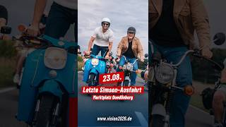 Die vierte Simson-Ausfahrt steht an: Wir sehen uns am 23.08. 11:00 in Quedlinburg auf dem Marktplatz