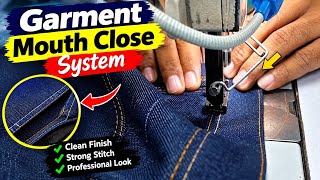 Garment mouth close system 