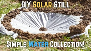 How to Make a Solar Still for Clean Ground Water Collection
