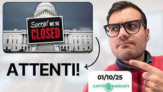Lo Shutdown USA è ufficiale: cosa cambia per mercati e investitori