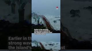Typhoon Podul makes landfall in Taiwan