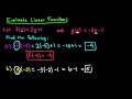 Evaluating Linear Functions and Expressions