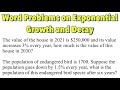 Exponential Growth and Decay Concepts