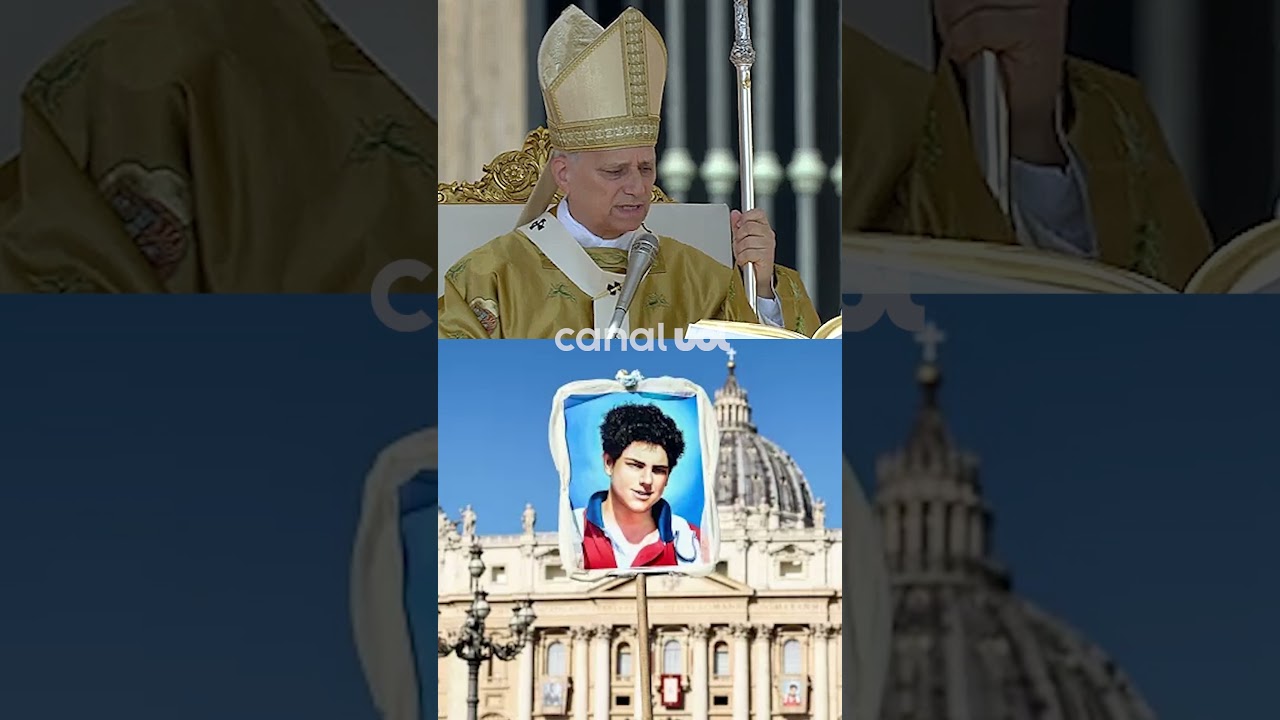 Carlo Acutis é declarado santo pelo papa Leão 14 no Vaticano; veja vídeo