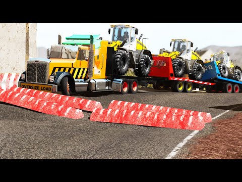 Trucks vs Speed Bumps #52 | BeamNG.DRIVE