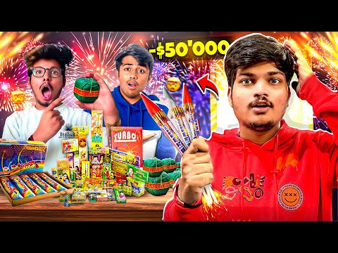 ₹15,000 DIWALI VIP STASH 588SKY SHOTS🎇SMOKE NADE MAGIC ROCKETS - RITIK JAIN VLOGS