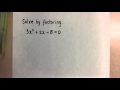 Factoring Quadratic Equations Concepts