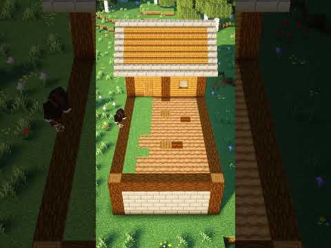 Minecraft | 適合新手的木屋 #Shorts🏡