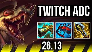 TWITCH & Milio vs CAITLYN & Sona (ADC) | 54K damage | EUNE Master | 26.13