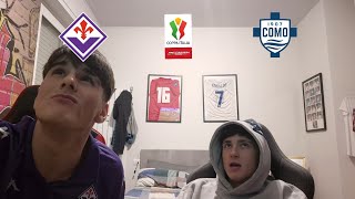 🔴LIVE REACTION FIORENTINA-COMO COPPA ITALIA || Che noia..