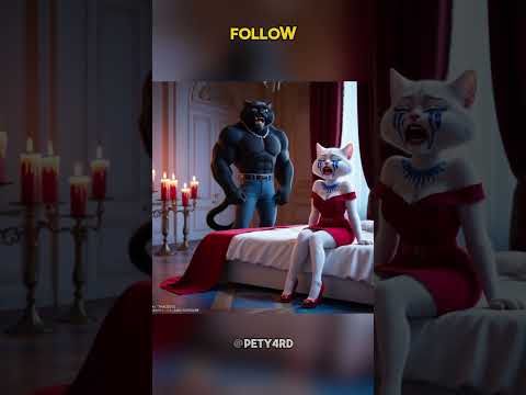 What's the Dark Secret Behind the Evil Cat's Behavior? #cat #catlover #kitten #ai #shorts