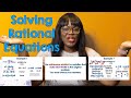 Solving Rational Equations and Identifying Extraneous Solutions