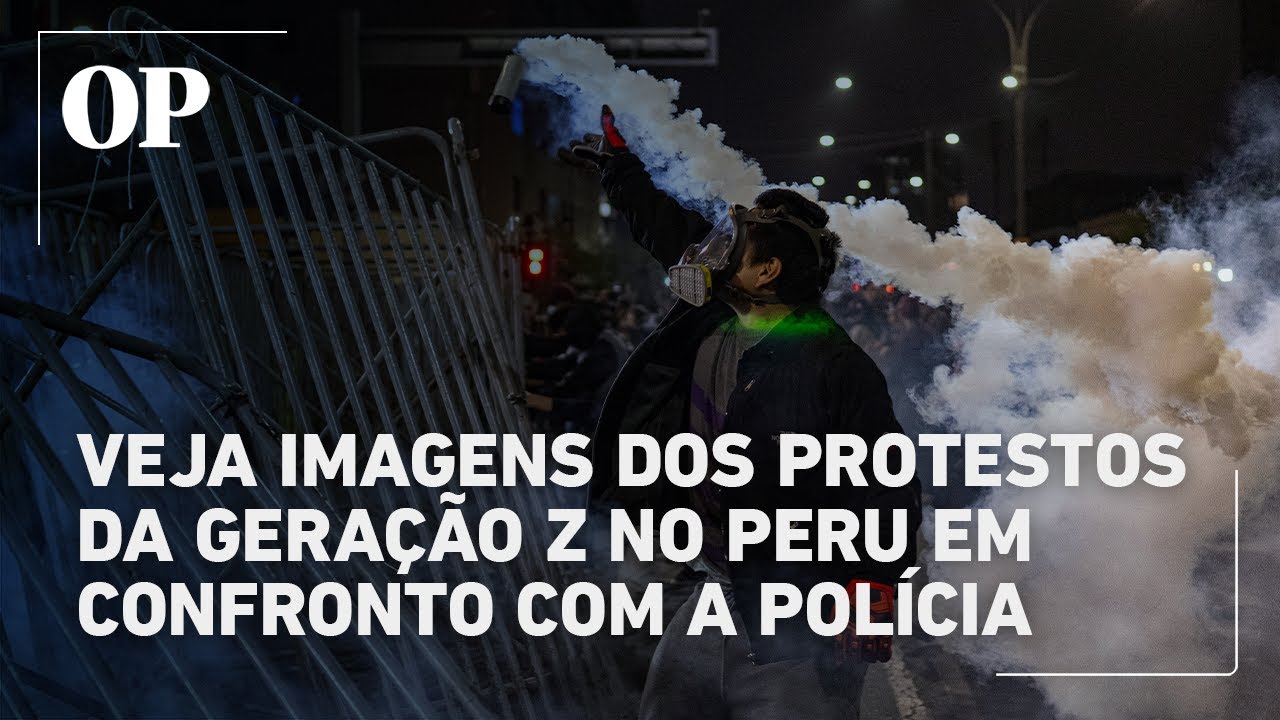 Geração Z vai às ruas contra governo do Peru e enfrenta repressão policial violenta veja imagens