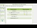 Understanding Subtraction Word Phrases