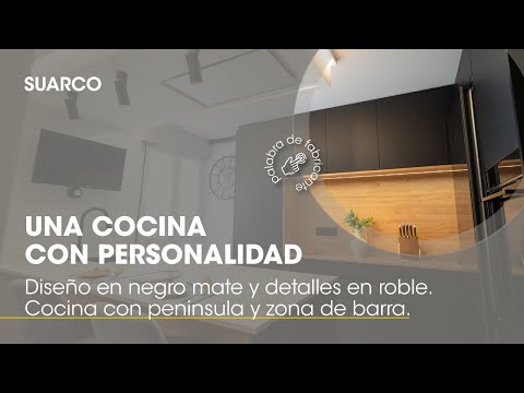 🖤 Nuevo Diseño de Cocina en Negro Mate y Roble con Inducción Invisible🔥