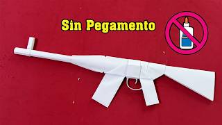 Cómo Hacer Una Pistola De Papel Sin Pegamento | Manualidades Con Papel Facil
