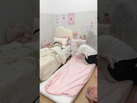 seru banget nginap bareng💗 #fypシ゚ #fyp #dailyvlog #adayinmylife #minivlog #cleaningday #roomdecor