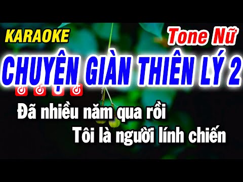 Karaoke Chuyện Giàn Thiên Lý 2 Nhạc Sống Tone Nữ | Beat Bảo Hưng