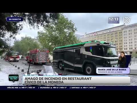 Bomberos concurre a emanación de humo desde el Centro Cultural La Moneda