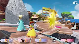 Super Mario Party Jamboree TV #52 Goomba Lagoon Daisy & Rosalina vs Pauline & Ninji