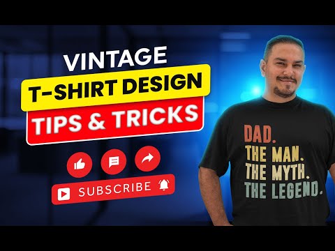 The Man The Myth T-Shirt Design Tips & Tricks II T-Shirt Design In Bangla Part 16