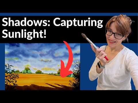 Perfect Landscape Shadows! (Watercolor Tutorial)