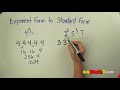 Converting Exponent Form to Standard Form