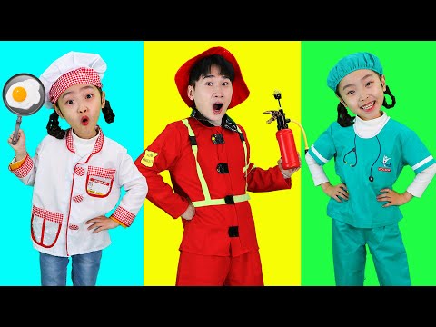 어린이 직업체험 직업놀이 소방관 요리사 의사 경찰 Wrong Profession Puzzle 키즈 퍼즐 게임 - 슈슈토이 Shushu ToysReview