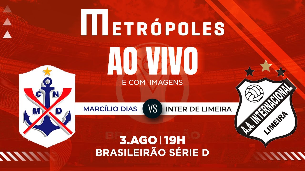 SÉRIE D AO VIVO COM IMAGENS MARCÍLIO DIAS SC X INTER DE LIMEIRA SP   03082025