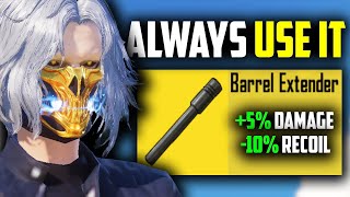 New barrel extender makes all weapons do more damage