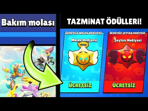 SUPERCELL AÇIKLADI📣 HERKESE ÜCRETSİZ TAZMİNAT ÖDÜLLERİ🎁 Brawl Stars