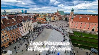 2025.09.28 Legia Warszawa 1:0 Pogoń Szczecin - przemarsz i doping.