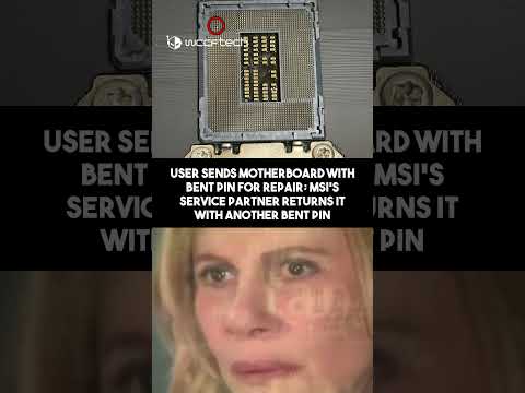 User Sent Motherboard With 1 Bent Pin for Repair... It Came Back With Another 