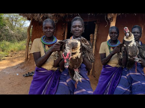 Simple but Delicious! African Desert Women 🏜️ Cooking Food for Their Huge Family!